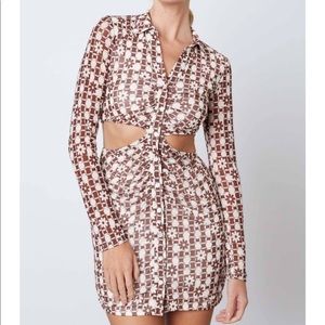 cotton candy mini cut out dress